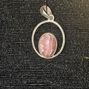 Elegant Silver and Pink Pendant